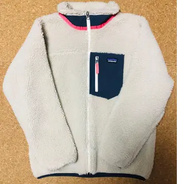 patagonia (빔즈 보이) 플리스 자켓 키즈 XL 아이보리