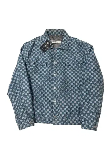 MISBHV 체크 무늬 데님 자켓