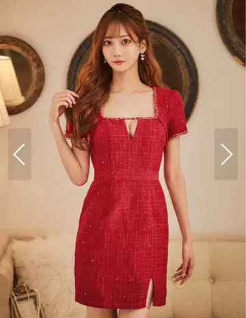 Jewels 트위드 미니 드레스