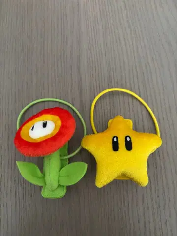 유니버셜 슈퍼 마리오 헤어핀 세트 (파이어플라워, 스타)