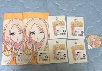 학원 아이돌 마스터 쥬오 호시나 캔뱃지, 아크릴 키링 4개, 타월 2개