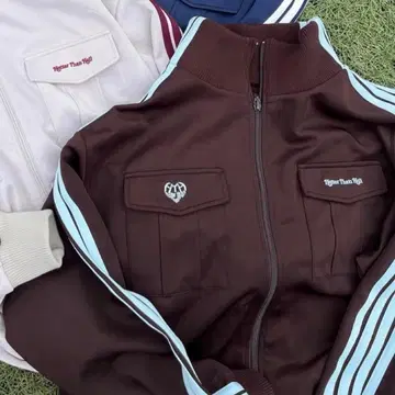 hth 트랙 자켓 브라운