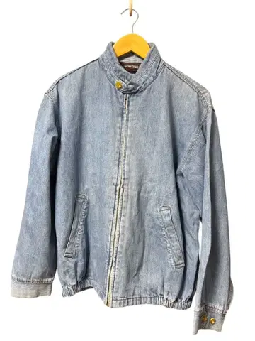 LUCKY STRIKE / 데님 스윙탑 / 스탠드 카라