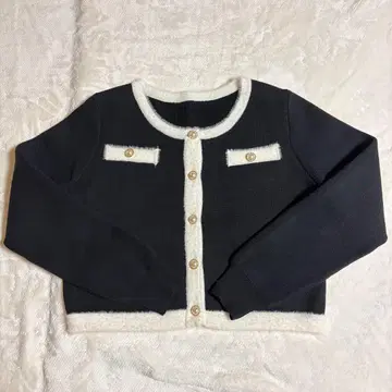 prose verse 펄 버튼 바이컬러 가디건