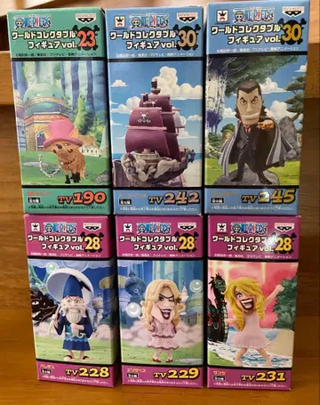 원피스 월드 컬렉터블 피규어 6종 세트