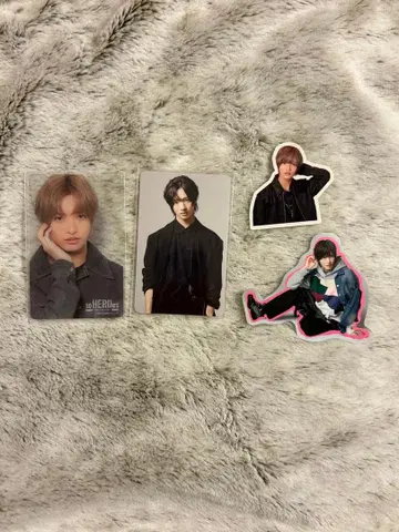 사토 신 클리어 카드 포토 카드 스티커 세트