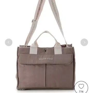 젤라또피케 2way 스퀘어 마마백 토트백