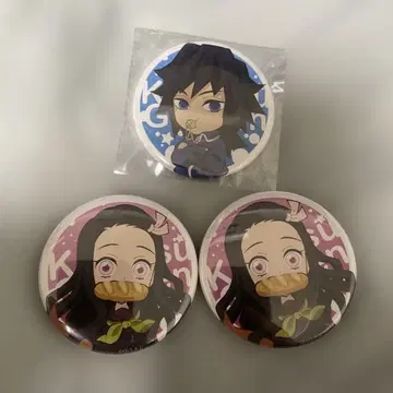 키메츠 학원 카마도 네즈코 토미오카 기유 캔뱃지 ufotable