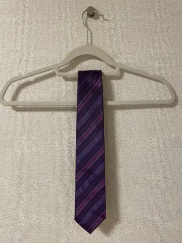 Paul Smith 실크 넥타이 보라색 스트라이프