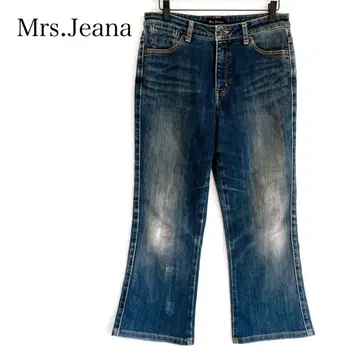 미세스 지나 플레어 데님 팬츠 (70) 크롭 청바지