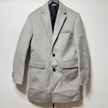 새상품 미사용품 그레이 스트라이프 체스터 코트 XXL 3XL 두꺼운 원단