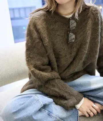 TOTEM / 토템 BOXY ALPAC KNIT 브라운