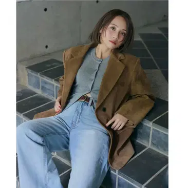 SeaRoomlynn x 이하라 아오이 콜라보 카멜 브라운 자켓 M