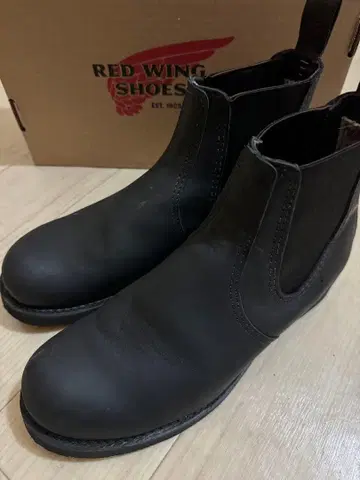 레드윙 3194 첼시 사이드 고어 블랙 부츠