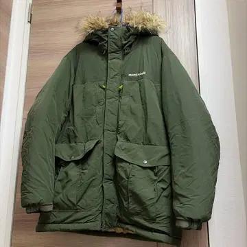 몽벨 로간 다운 후드티 XL