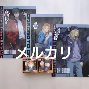 사카모토 데이즈 복권 스트랩 클리어 파일 스티커 나구모 카가미마와리 신