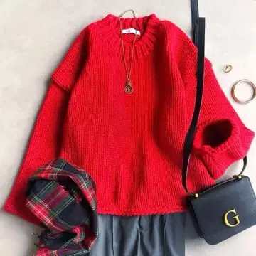 새상품급 정가 3.3만 ETRE TOKYO/벌키얀 핸드 니트 풀오버