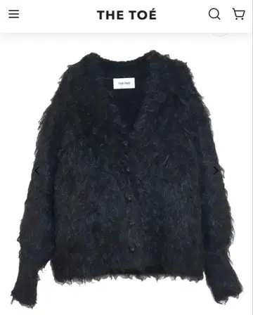 택 포함 새상품 THETOE 웨스트민스터 셰기 가디건