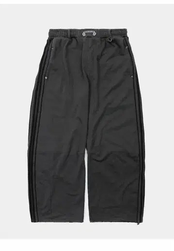 Badblood 블랙 로고 워크 팬츠