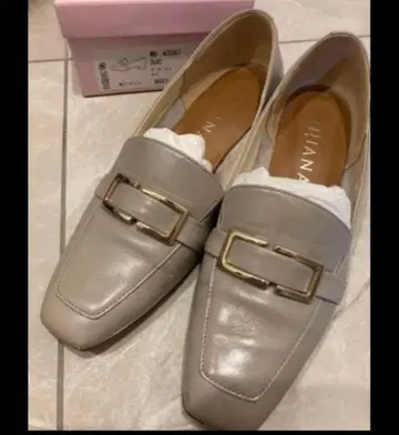 버클 그레이 로퍼 24.5cm