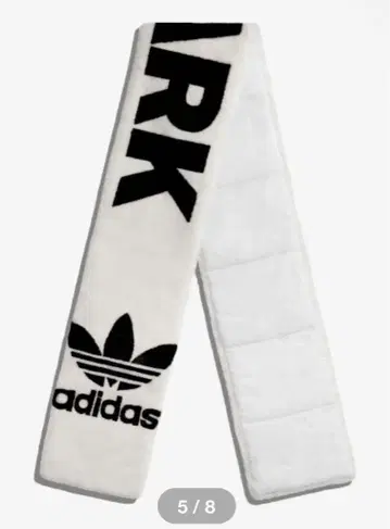 컨디션 최상! adidas IVYPARK 콜라보 퍼 플리스 머플러 화이트