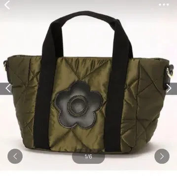 새상품급 2Way 숄더 퀼팅 백 카키 가볍고 사용하기 쉬운