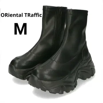 ORiental TRaffic 통굽 스니커즈 밑창 숏부츠