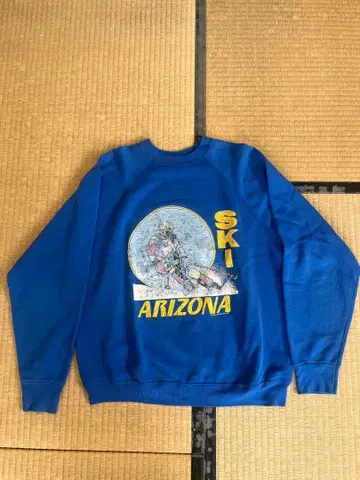 80s 스키 ARIZONA 프린트 트레이닝복