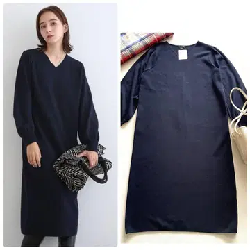 인디비 38 [스타일 즉시 결제!] 퍼프 슬리브 니트 원피스