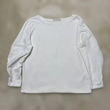 i.c.b 화이트 L 퍼프 슬리브 크루넥 맨투맨