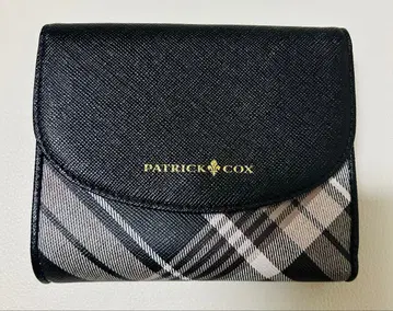 [ 새상품급 ] PATRICK COX 접이식 지갑 블랙 체크 무늬