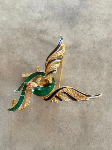 영국 빈티지 새 브로치