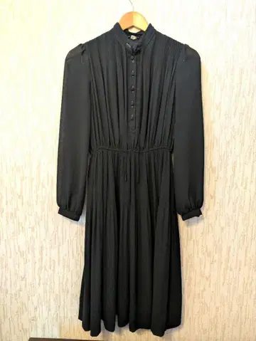 블랙 포멀 블랙 원피스 긴팔 상복 블랙 예복 세레모니