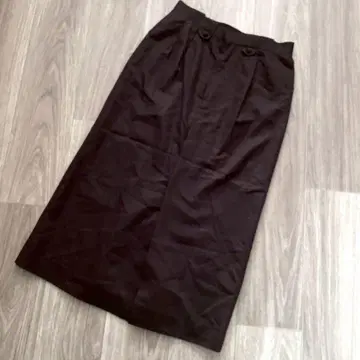 레리안 스커트 타이트 롱 무지 브라운 안감 있음 오피스 일본제 w72