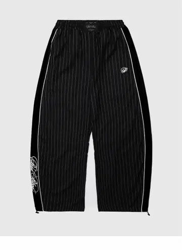 Badblood 스트라이프 와이드 팬츠 블랙