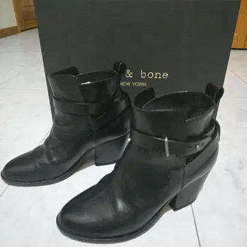 rag& bone 블랙 숏부츠 스트랩