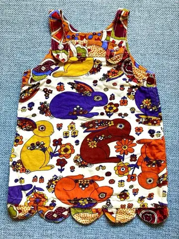 무차차 토끼 패턴 튜닉