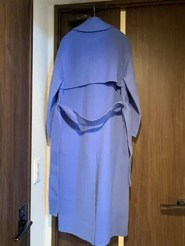 PAUL & JOE 스카이블루 더블 브레스트 롱 코트 34