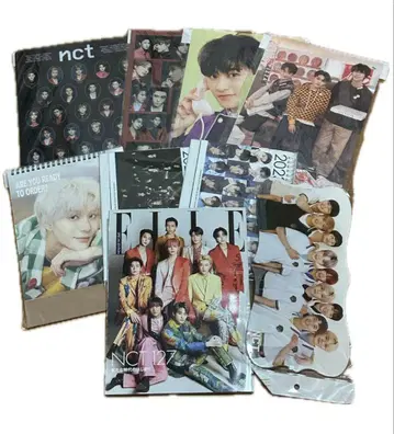 NCT 굿즈 묶음 판매 포스터 엽서 타월 슬로건 파일
