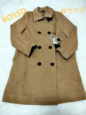 [새상품급] ROSSO 더블 코트 브라운 카멜 미사용 택 포함