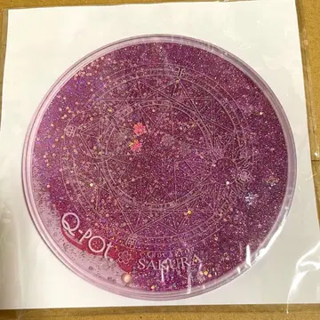 Q-pot 카페 카드캡터 사쿠라 멜티 글리터 코스터