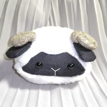 양의 복슬복슬 파우치 [블랙]