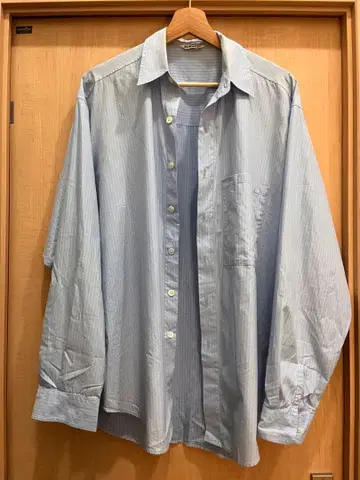 AURALEE WASHED FINX TWILL BIG SHIRTS