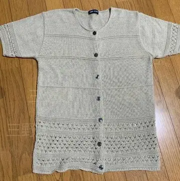 반팔 니트 가디건