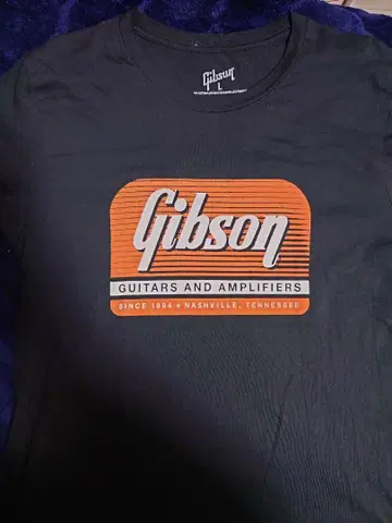 미사용 새상품! Gibson 로고T셔츠 L사이즈