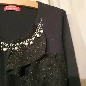 이미지 루즈 블랙 프릴 원피스