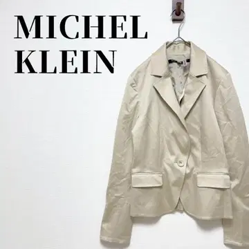 미쉘클랑 사이즈 40(L) 테일러드 자켓 1버튼 베이지