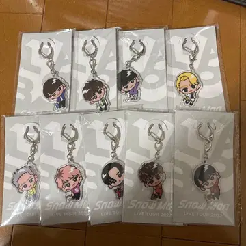 SnowMan 스노치루 매달리기 시리즈 아크릴 키링 9인 세트