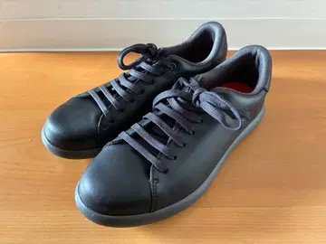 미사용 캠퍼 가죽 스니커즈 40 약 25-25.5cm 블랙