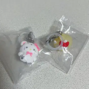 산리오 메지루시 액세서리 가챠 키티 2세트